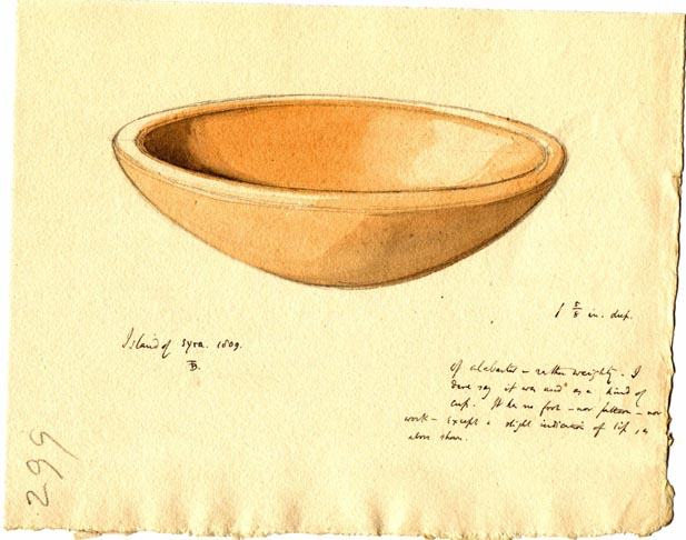 299 alabaster bowl from Island of Syra 1809